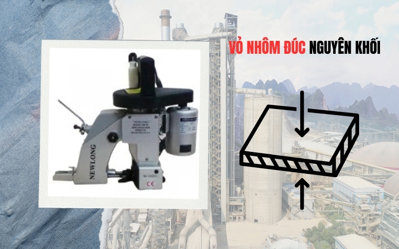 Vỏ nhôm đúc nguyên khối