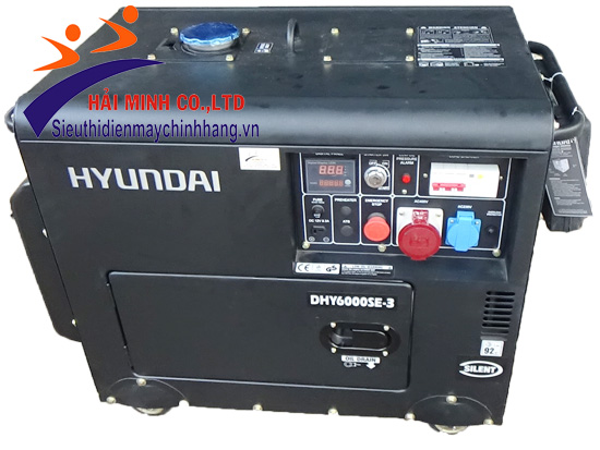 máy phát điện hyundai dhy 6000se-3 diesel 3 fa