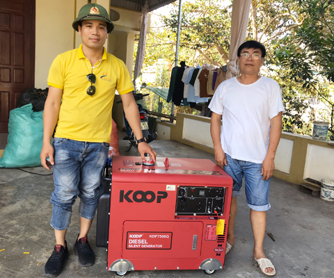 Máy phát điện chống ồn Koop KDF7500Q bền bỉ