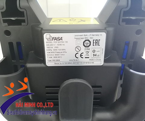 Máy phun rửa áp lực cao Fasa Pop Extra 135 bán chạy