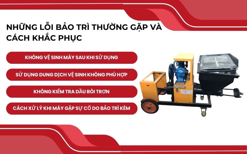 Những lỗi bảo trì thường gặp và cách khắc phục