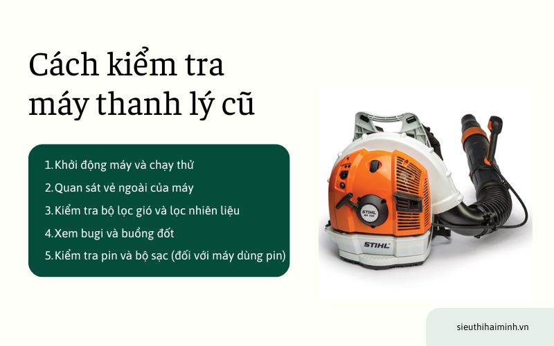 Cách kiểm tra máy thanh lý cũ 