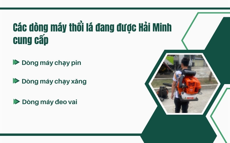 Các dòng máy thổi lá đang được Hải Minh cung cấp