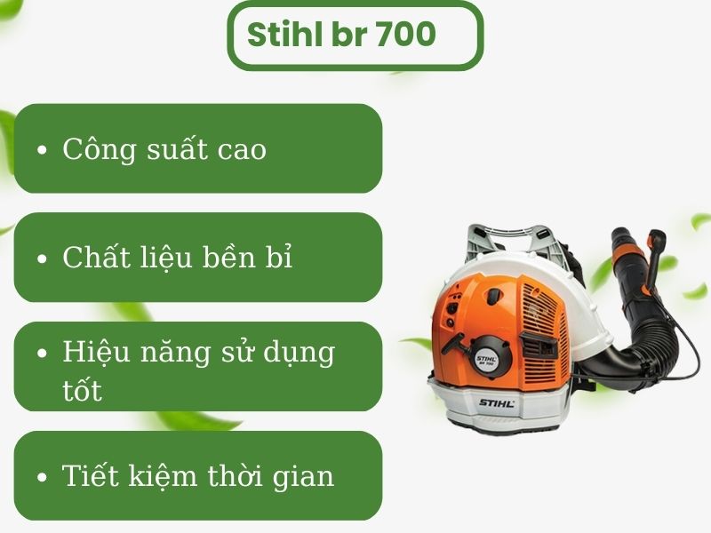 So sánh 02 model máy thổi lá Stihl br 700 và stihl br 500.