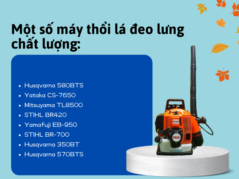 Tại sao nên mua máy thổi lá đeo vai?