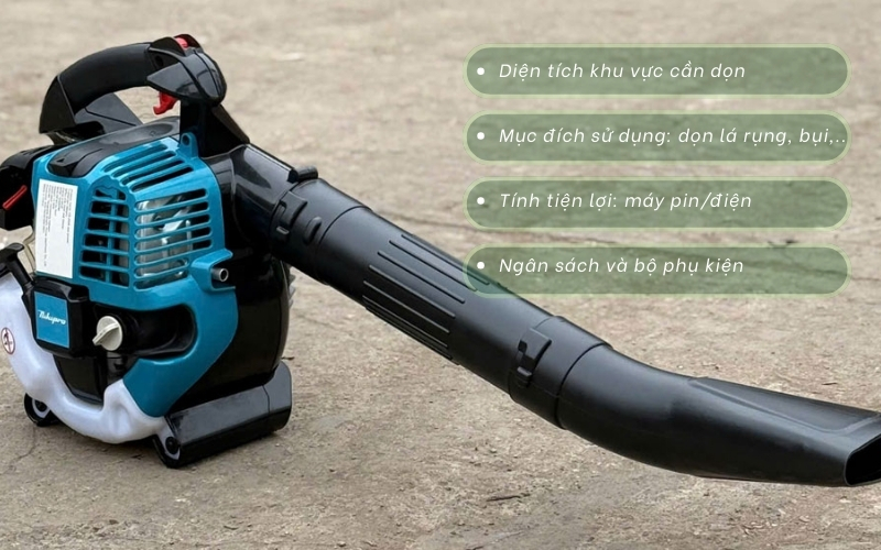 Tiêu chí chọn mua máy thổi lá Makita chuẩn nhất