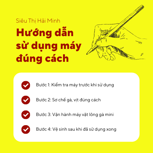 Hướng dẫn sử dụng máy vặt lông gà đúng cách