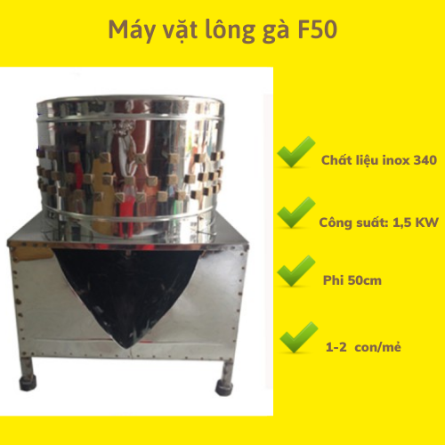 Máy vặt lông gà mini F50 (50cm)