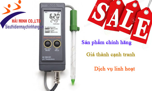 Mua máy đo pH đất HANNA HI99121 giá tốt tại siêu thị HẢI MINH