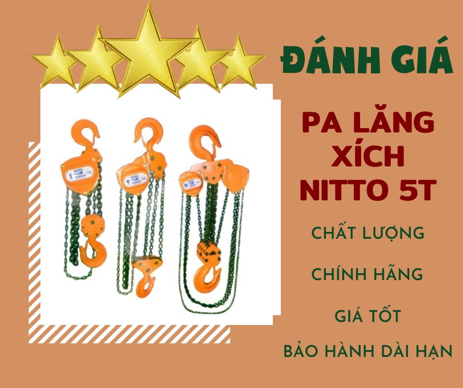 đánh giá pa lăng xích kéo tay 5T