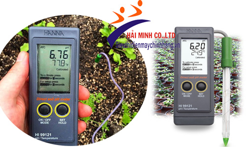 Sử dụng máy đo pH HANNA HI99121 để đo pH đất