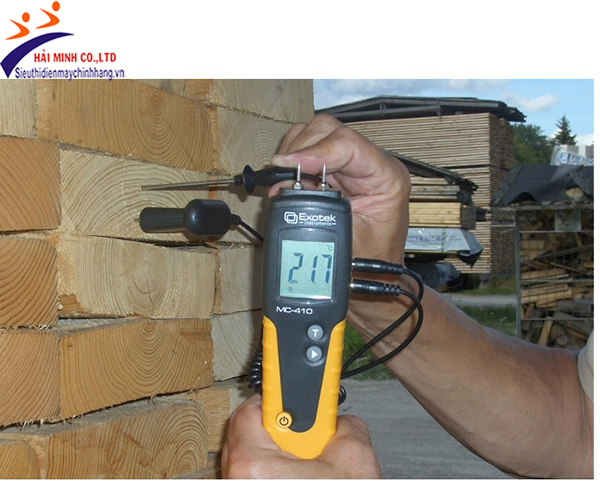 Máy đo độ ẩm mùn cưa gỗ dâm Exotek MC-410