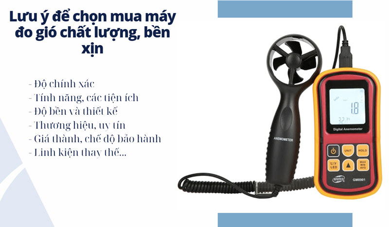 Mẹo lưu ý để chọn mua máy đo gió chất lượng, bền xịn