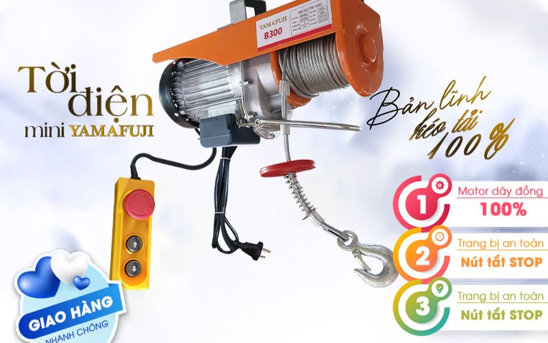 Tời điện Yamafuji – B300, B500