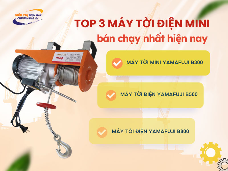 Top 3 máy tời điện mini bán chạy nhất hiện nay
