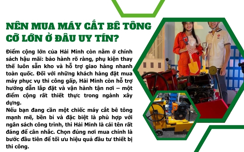 Nên mua máy cắt bê tông cỡ lớn ở đâu uy tín?