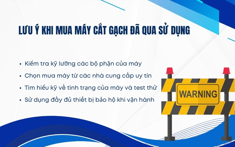 Lưu ý khi mua máy cắt gạch đã qua sử dụng