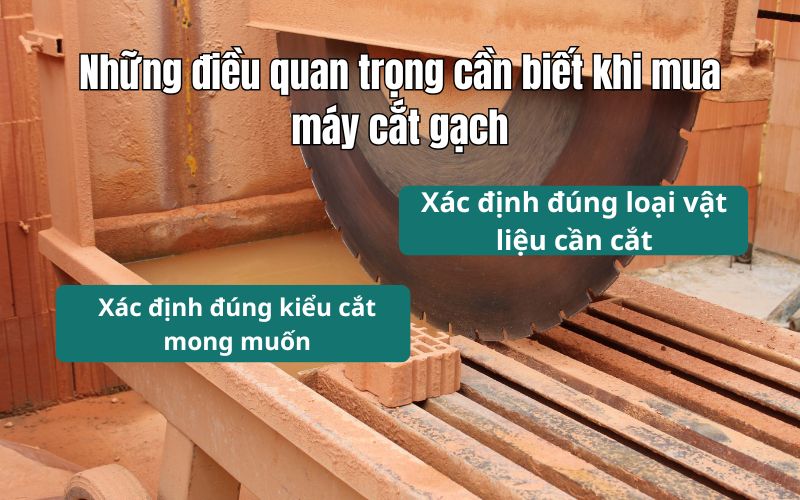 Những điều quan trọng cần biết khi mua máy cắt gạch