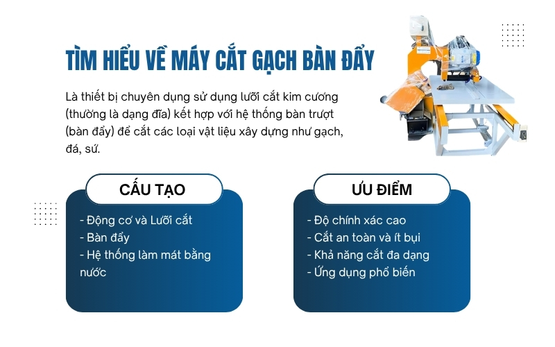 Tìm hiểu về máy cắt gạch bàn đẩy