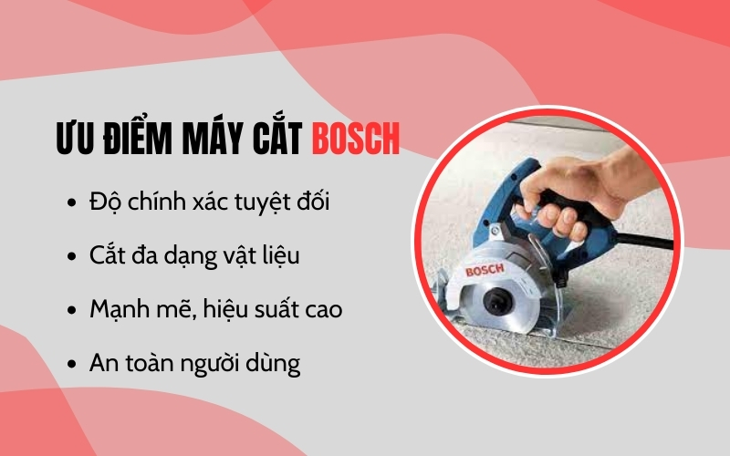 Ưu điểm máy cắt Bosch