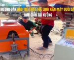 Hình ảnh Hướng dẫn bảo trì, thay thế linh kiện máy duỗi sắt đơn giản tại xưởng