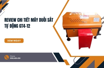 Review chi tiết máy duỗi sắt tự động GT4-12