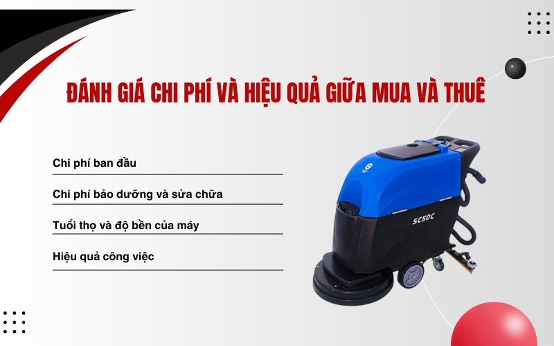 Đánh giá chi phí và hiệu quả giữa mua và thuê
