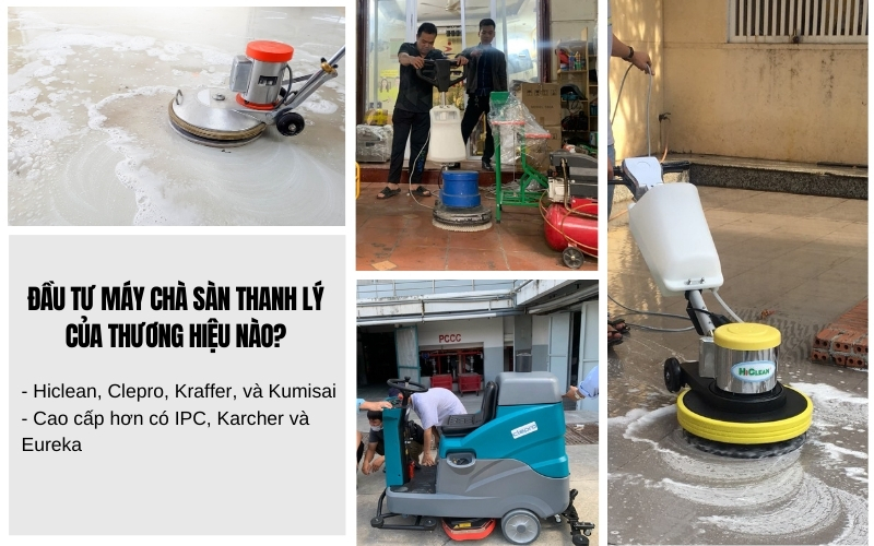  Đầu tư máy chà sàn thanh lý của thương hiệu nào