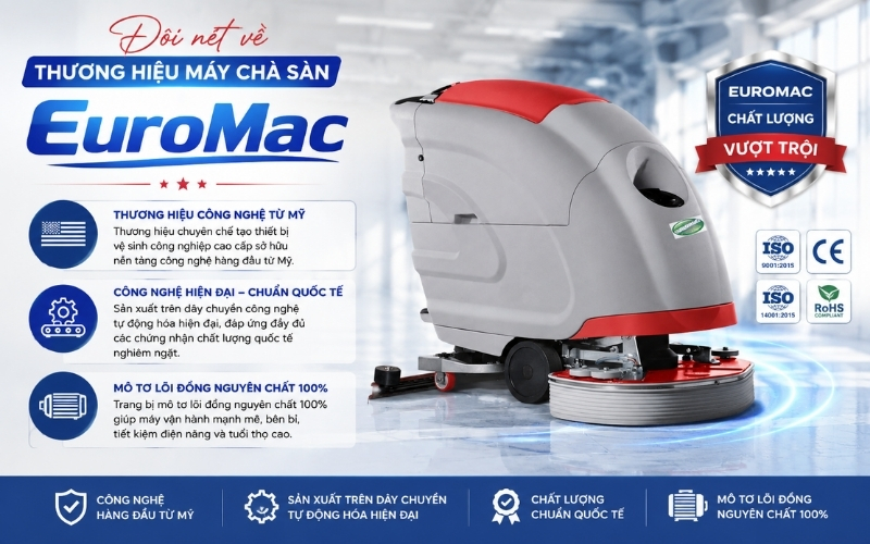 Đôi nét về thương hiệu máy chà sàn EuroMac