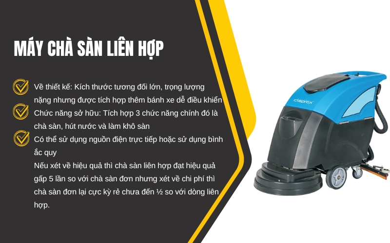 Máy chà sàn liên hợp Clepro