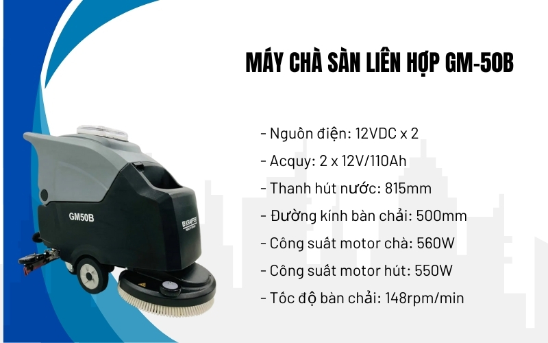 Máy chà sàn liên hợp GM-50B