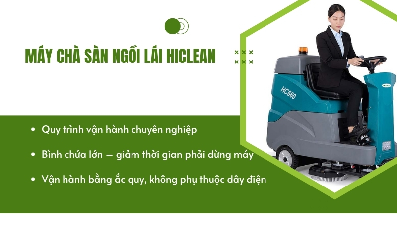 Máy chà sàn ngồi lái HiClean  