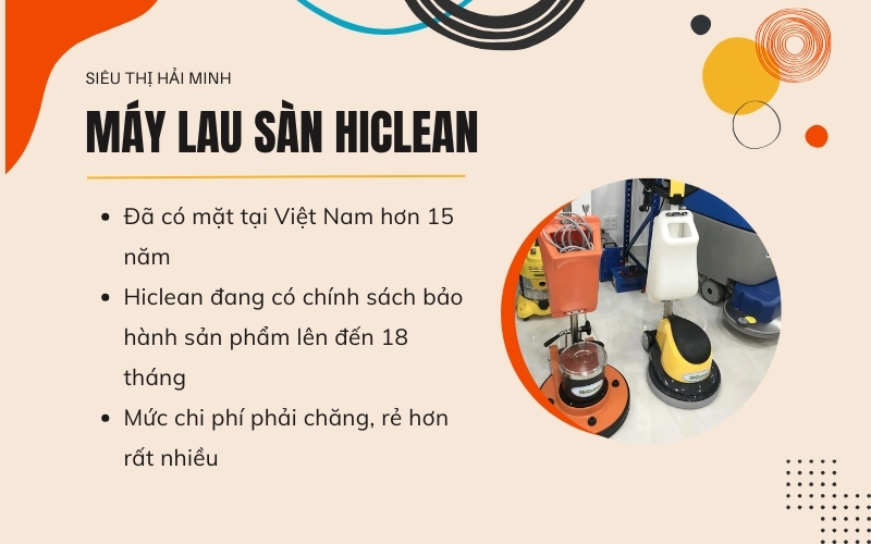 Máy lau sàn Hiclean thanh lý