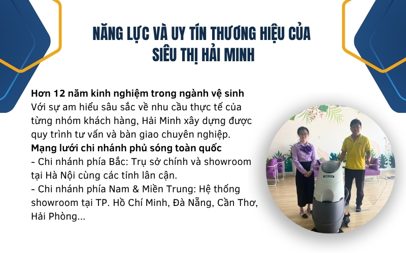 Năng lực và uy tín thương hiệu của siêu thị Hải Minh