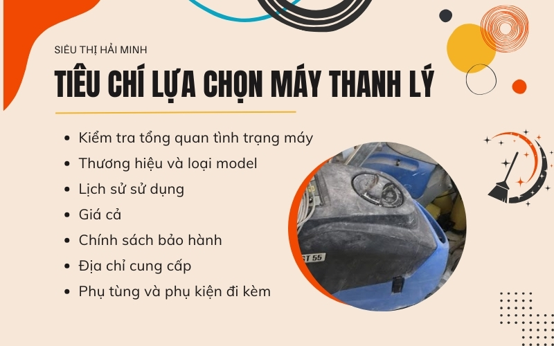 Tiêu chí lựa chọn máy đánh sàn thanh lý là gì?