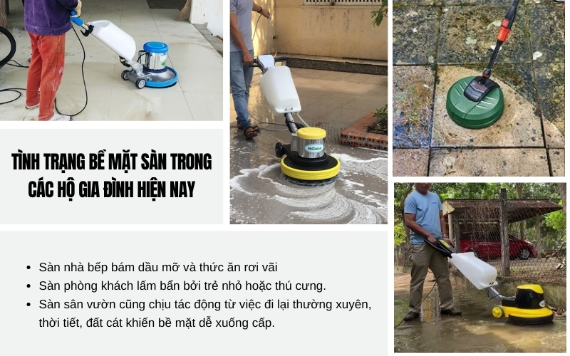 Tình trạng bề mặt sàn trong các hộ gia đình hiện nay