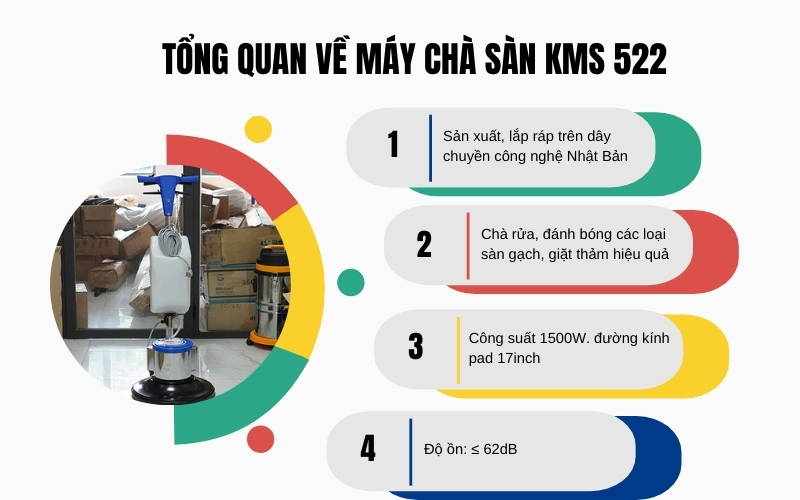 Tổng quan về máy chà sàn KMS 522