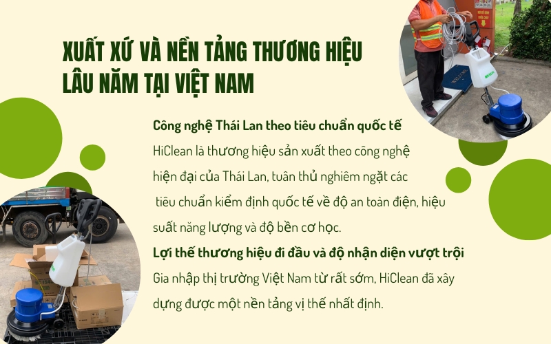 Xuất xứ và nền tảng thương hiệu lâu năm tại Việt Nam