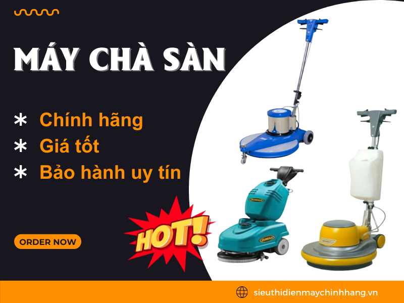 siêu thị hải minh cung cấp máy chà sàn đơn chính hãng