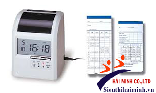 máy chấm công thẻ giấy đơn giản dễ dungfvaf tiết kiệm chi phí