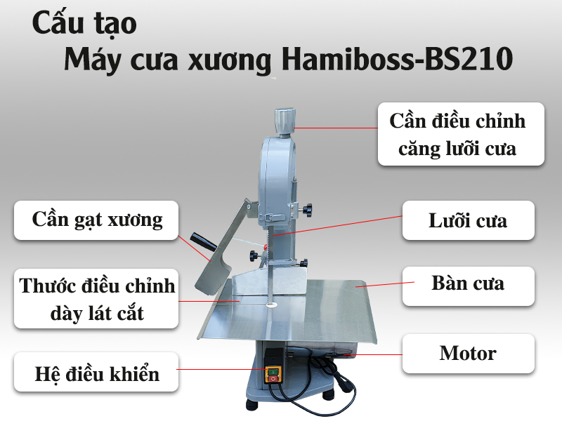 Máy cưa xương Hamiboss-BS210 chất lượng tốt
