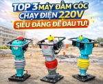 Hình ảnh Top 3 máy đầm cóc chạy điện 220v siêu đáng để đầu tư