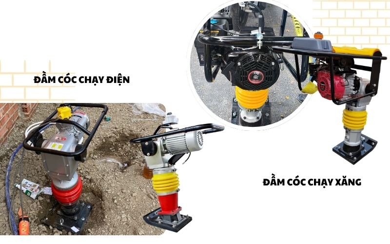 Phân loại máy đầm cóc phổ biến hiện nay