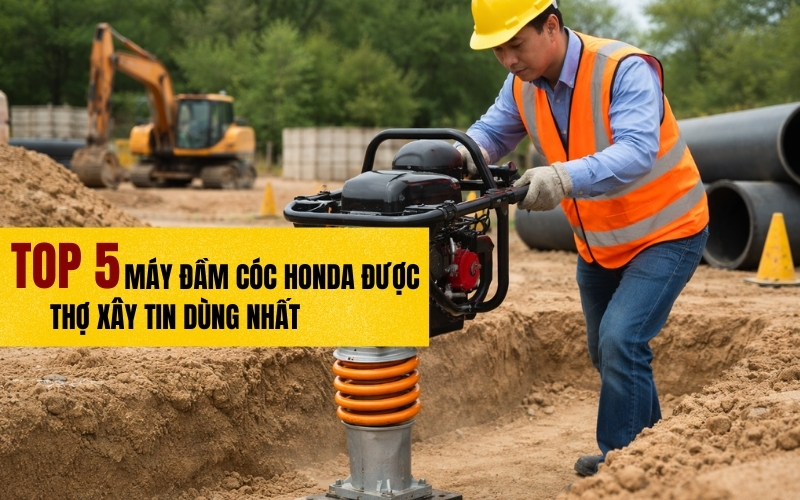 Top 5 máy đầm cóc Honda được thợ xây tin dùng nhất 