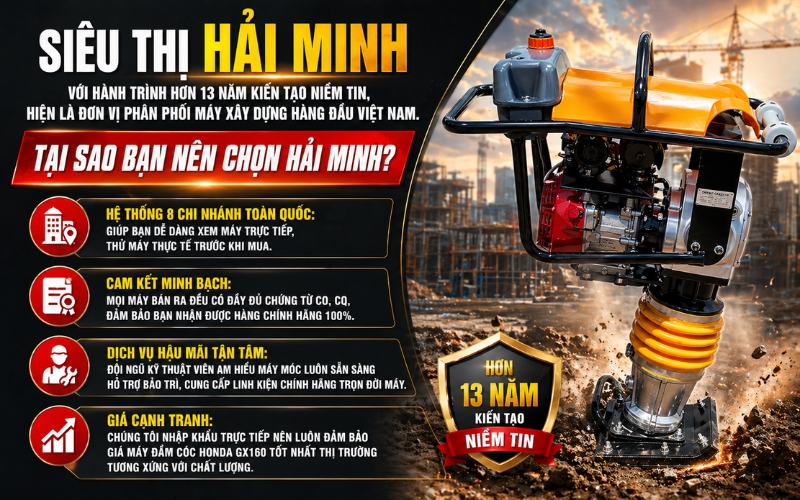 Mua máy đầm cóc Honda GX160