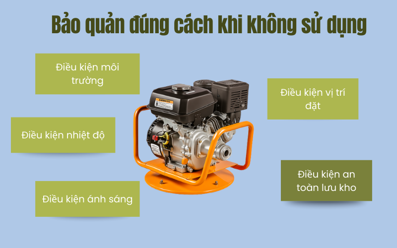 Bảo quản đúng cách khi không sử dụng