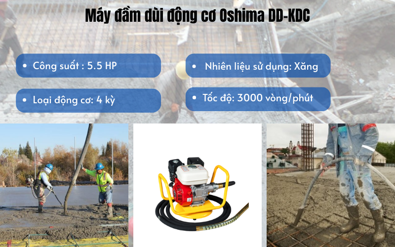 Máy đầm dùi động cơ Oshima DD-KDC
