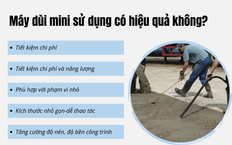 Máy dùi mini sử dụng có hiệu quả không?