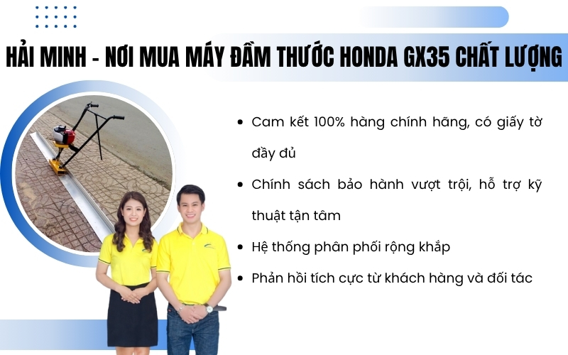 Hải Minh - nơi mua máy đầm thước Honda GX35 chất lượng