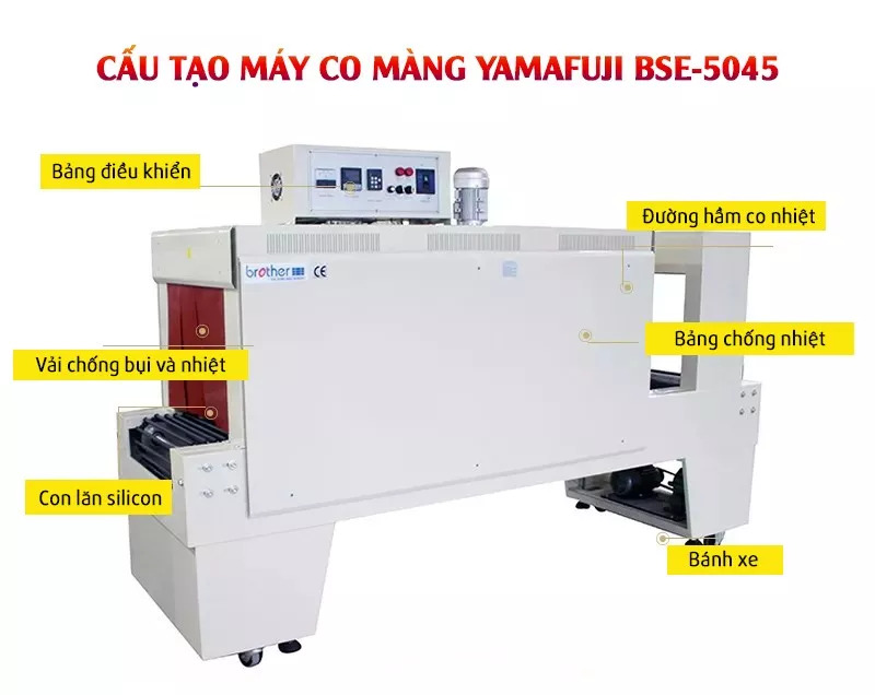 Cấu tạo máy co màng Yamafuji BSE-5045